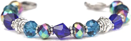 Pulsera elástica de alerta médica, pulsera de identificación médica de repuesto intercambiable, etiqueta de identificación no incluida, cristales