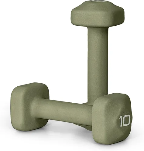 Miniatura 40 de Tone Fitness Pares de Mancuernas de Pesas de Neopreno con Cabeza Cuadrada Antirrodamiento Múltiples Opciones Azul