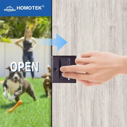 Miniatura 5 de HOMOTEK Tirador de puerta de bolsillo de privacidad, sin bloqueo, reemplaza el tirador viejo o dañado para puerta corrediza, 2-3/4 x 2-1/2 pies