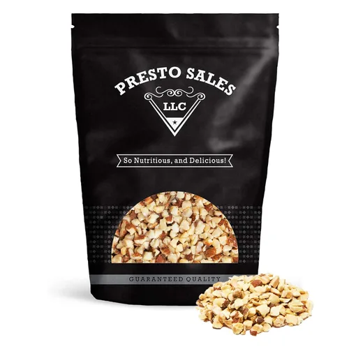 Presto Sales LLC - Almendras, frescas y deliciosas, picadas pequeñas, crudas, perfectamente naturales, de calidad, frescas, ideal para adultos y