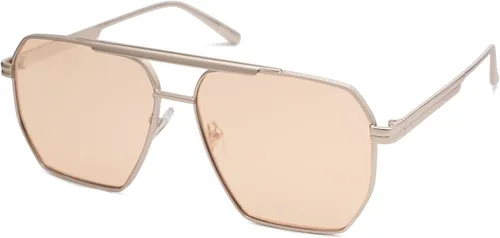 SOJOS Gafas de sol polarizadas cuadradas de gran tamaño retro para mujeres y hombres, tonos vintage, UV400, lentes de sol clásicos grandes de metal