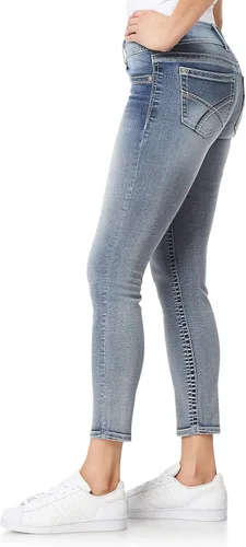 Miniatura 3 de WallFlower Pantalones de mezclilla elásticos Insta de tiro medio para mujer (estándar y extragrande)