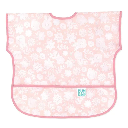 Miniatura 15 de Bumkins - Babero de manga corta para niña o niño, para niños pequeños de 1 a 3 años, tamaño grande, esencial imprescindible para niños pequeños