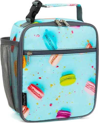 Miniatura 12 de FlowFly Lonchera para niños, bolsa suave aislada, mini hielera para el regreso a clases, kit de bolsa térmica para comidas, para niñas, niños, robot