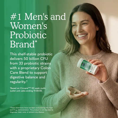 Miniatura 2 de Garden of Life Probióticos para mujeres y hombres - Cuidado del colon con probióticos crudos 50 mil millones de CFU y enzimas, probiótico acidófilo