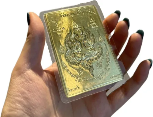 Amuleto tailandés Feng Shui Buda tarjeta amuleto de la suerte, atraer riqueza te trae buena suerte, saludable, éxito