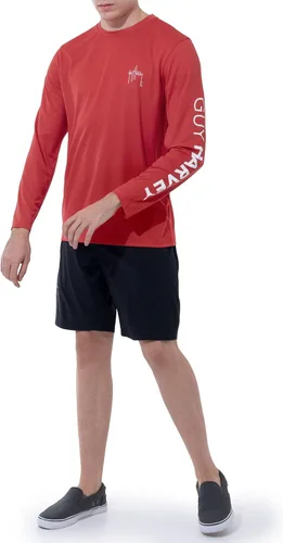 Miniatura 6 de Guy Harvey Camisa de protección solar de rendimiento de manga larga para hombre UPF 50+