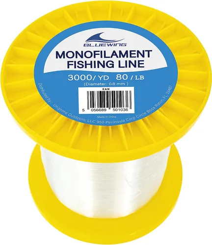 Miniatura 14 de BLUEWING Sedal de pesca monofilamento 6,8,10,12,15,20,25,30,40,50,60,80,100,130,250,300,400 libras, 50,100,500,1000,3000 yardas, hilo de pescar mono