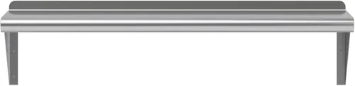 Miniatura 4 de AmGood Estante de pared de acero inoxidable de 36 pulgadas de largo x 10 pulgadas de profundidad Certificado NSF Estantería de metal