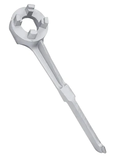 Mellbree - Llave de tapón de aluminio - Herramienta para abrir barriles de galones de 10, 15, 20, 30, 50, 55 galones - Se ajusta a tapas de bung de