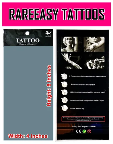 Miniatura 3 de Tatuajes 2 hojas de luna sol estrellas sobre amarillo azul impermeable tatuaje falso temporal pegatinas arte corporal extraíble para hombres mujeres
