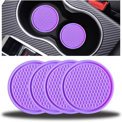 Miniatura 8 de zipelo Paquete de 4 Posavasos para Tazas de Automóvil, Inserto Posavasos para Portavasos de Vehículo de 2.75 Pulgadas, Antideslizante Automotriz