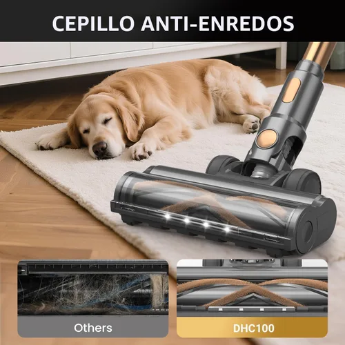 Miniatura 5 de Aspiradora Inalámbrica, Aspiradora de Mano Ligera 10 en 1 con 45 minutos de tiempo de funcionamiento, Potente Succión, Pantalla Táctil LED