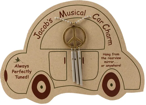 Miniatura 2 de Abalorio musical para coche de Jacob, señal de paz, mini campanilla de viento