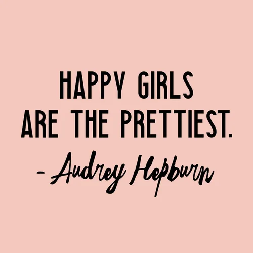 Miniatura 4 de Calcomanía de vinilo para pared, diseño de Happy Girls are The Prettiest, 12 x 20 pulgadas, calcomanía motivacional de moda con cita positiva