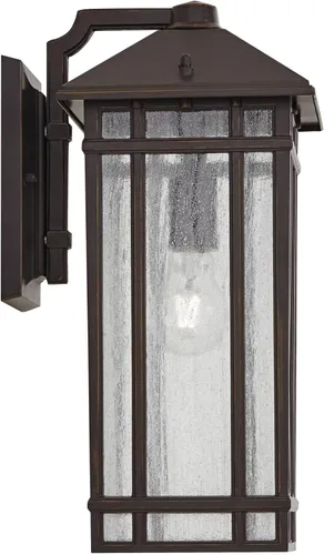 Miniatura 6 de Kathy Ireland Sierra Craftsman - Lámpara de pared rústica de 16 1/2 pulgadas de alto para exteriores, para porche, casa, exterior, faroles, juego