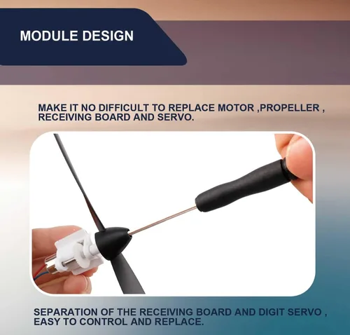 Miniatura 5 de Nuevo avión RC P707 PRO 3Ch con GYRO, avión de ala fija para exteriores con transmisor de 2.4G, batería adicional y hélice... (Regular)