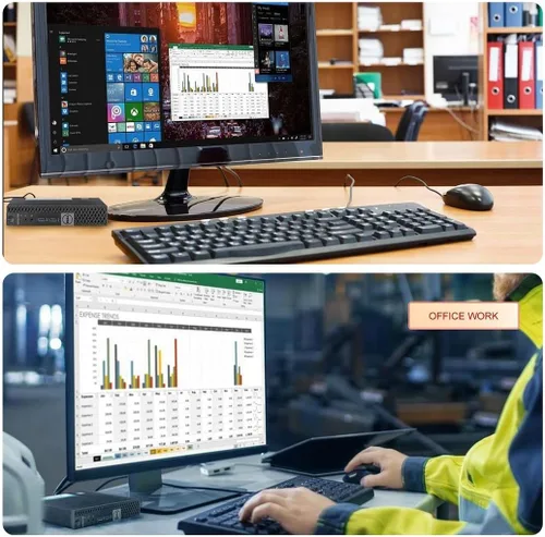 Miniatura 4 de Dell Mini PC OptiPlex 7040 Micro escritorio, i7 6700T Quad Core hasta 3.60GHz, 16GB DDR4 256GB M.2 NVMe SSD, AX210 WiFi 6E incorporado + Bluetooth