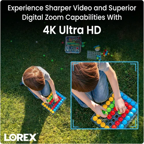 Miniatura 2 de Cámara de seguridad Lorex al aire libre 4K IP de Metal con cúpula adicional Complemento para NVR Detección de movimiento inteligente