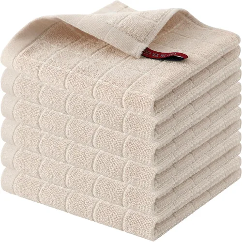 Miniatura 14 de Homaxy Paños de cocina 100% algodón de felpa, toallas de cocina ultra suaves y absorbentes para la cocina, adecuadas para secar y lavar platos
