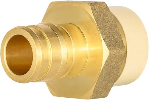 Miniatura 3 de Paquete de 5 adaptadores de CPVC EFIELD de 1/2 pulgada Pex A x 1/2 pulgadas, adaptador de expansión de latón solo para conexión de tubería Pex-A