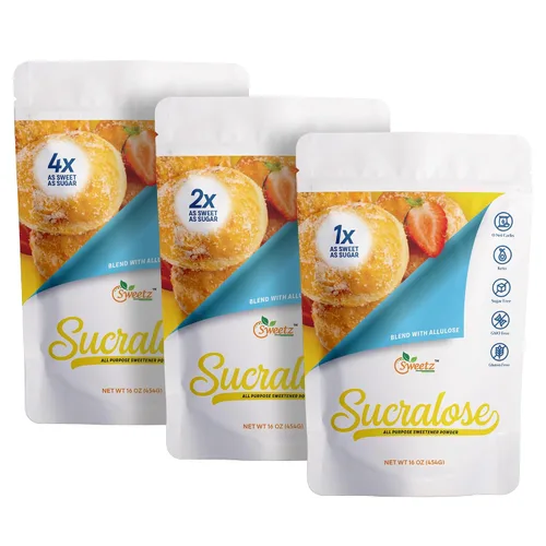 Miniatura 10 de Alulosa - Edulcorante multiusos de mezcla de sucralosa - 1 dulzura de azúcar; porciones totales 567; edulcorante cero calorías, sustituto sin azúcar