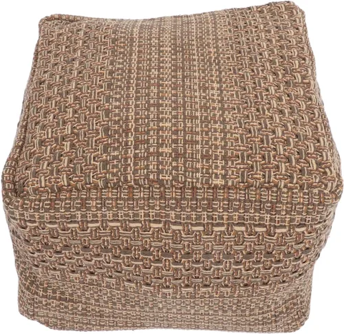 Holibanna Funda creativa para futón – Puf cuadrado sin relleno otomano con tela de lino y algodón de 15.7 x 15.7 x 10.6 pulgadas para sala de estar,