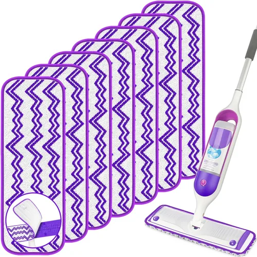 Miniatura 8 de Almohadillas reutilizables de repuesto para trapeador Swiffer PowerMop, paquete de 4 almohadillas de repuesto para PowerMop, almohadillas