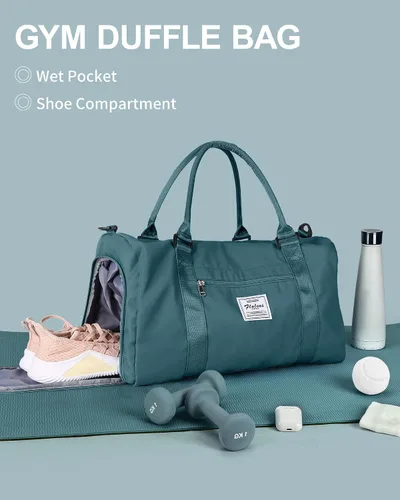 Miniatura 2 de Bolsa de lona de viaje, bolsas de fin de semana para mujeres y hombres, bolsa de transporte durante la noche, bolsa de hospital, bolsa de gimnasio