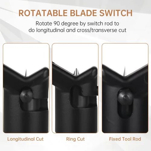 Miniatura 4 de Pelacables de 8-28.6MM, pelacables de fibra óptica blindados FTTH, pelacables de fibra óptica redonda coaxial, cortador radial, herramientas