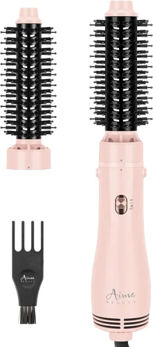 Cepillo Secador de Cabello y Secador con Cepillo en uno, Aima Beauty Cepillo Redondo de 1.25'' Secador con Cepillo Cepillo de Aire Caliente Iónico