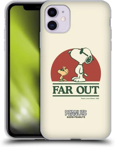 Miniatura 17 de Head Case Designs Funda de gel Woodstock 50th con licencia oficial de Peanuts Snoopy Guitar 1969 [protección de grado militar] compatible con Apple