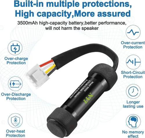 Miniatura 5 de NYI Reemplazo de batería de 3500 mAh compatible con Harman Kardon Onyx Studio 5, Onyx Studio 6 altavoz inalámbrico Bluetooth - Potencia de larga