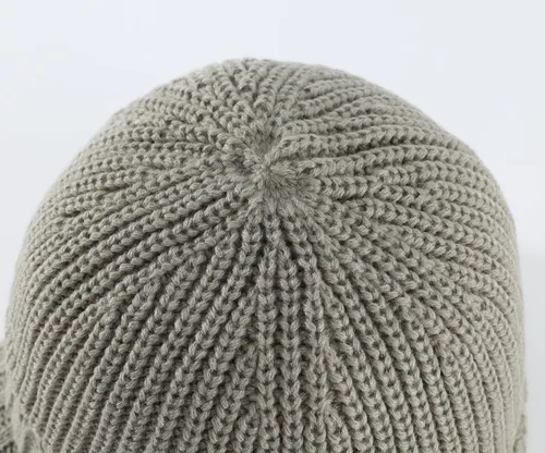 Miniatura 7 de Home Prefer - Gorro de punto grueso de invierno con visera para hombre