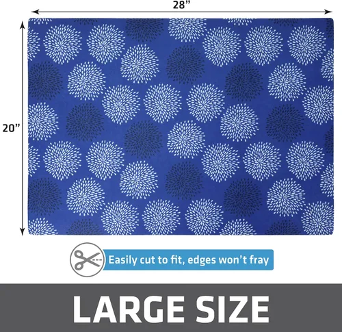 Miniatura 6 de Drymate - Tapete para gatos, contra desorden de caja de arena, a prueba de orina, absorbente/impermeable, 20 x 28 pulgadas, azul