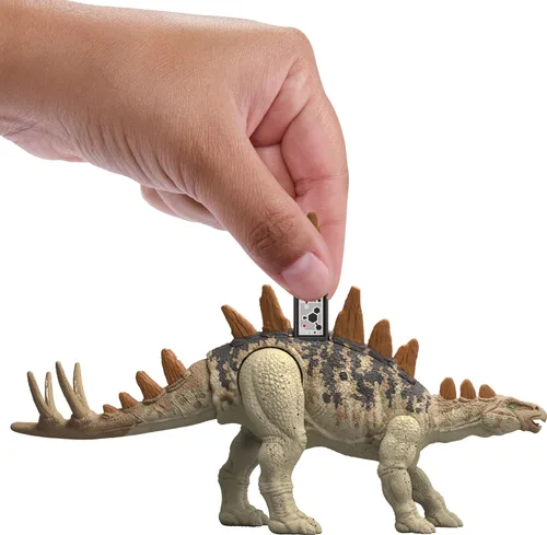 Miniatura 4 de Mattel Juguete de dinosaurio Jurassic World Strike Attack con acción de un solo golpe y articulaciones móviles, figura de acción Tuojiangosaurus