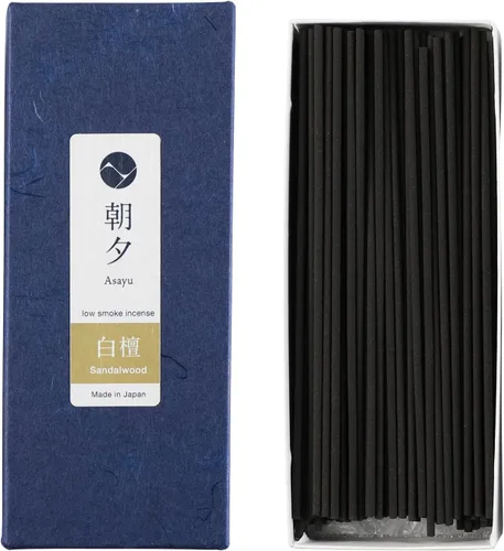 Miniatura 8 de Asayu Japan Varitas de incienso con bajo humo para meditación matutina o nocturna, relax o yoga, hecho en Japón 1.41 oz - Jardín Zen japonés