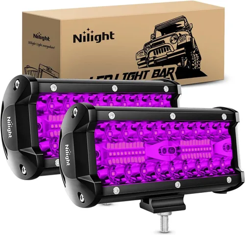 Miniatura 18 de Nilight Barra de luces LED de 6.5 pulgadas, 120W, combinada de inundación y foco, para todoterreno, conducción antiniebla, iluminación de trabajo