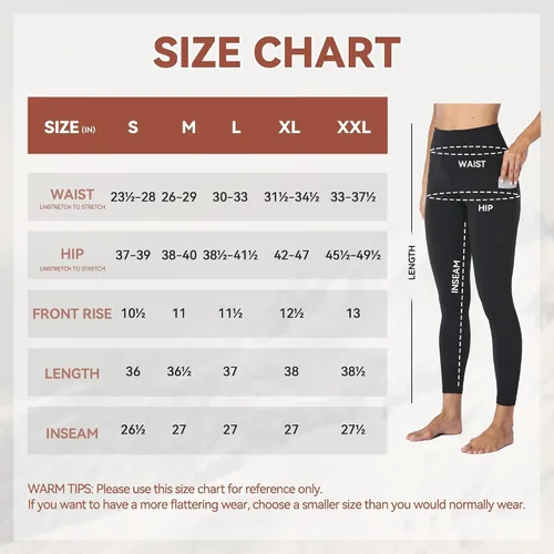 Miniatura 6 de GAYHAY - Leggings con forro de vellón para mujer, pantalones de yoga cálidos de invierno para entrenamiento, con cintura alta y control de abdomen