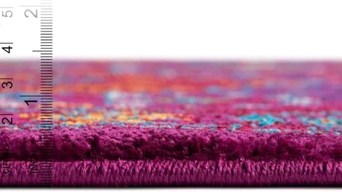 Miniatura 2 de Unique Loom Colección Calypso - Alfombra Trinidad (rectangular, 2 x 3 pies, fucsia/verde)