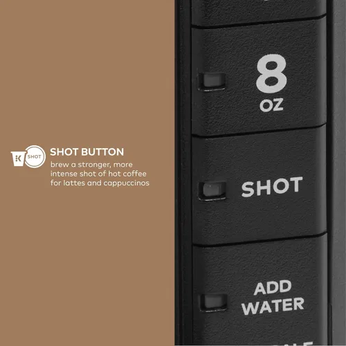 Miniatura 9 de Keurig K-Café Barista Bar Cafetera y espumador de una sola porción, con 3 tamaños de preparación, capacidad de café caliente y frío, botón