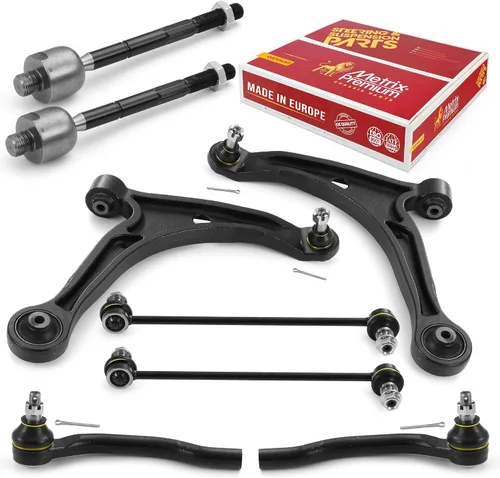 Miniatura 93 de Metrix Premium Chassis Parts - Kit de suspensión delantera de 10 piezas para BMW X5 2007-2013, BMW X6 2008-2014, reemplazo, fabricado en Europa