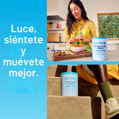 Miniatura 8 de Vital Proteins - Péptidos de colágeno en polvo, de vacas alimentadas con pasto y criadas en prados, sin sabor, 20 onzas