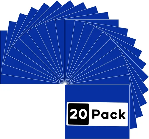 Miniatura 23 de HTVRONT Vinilo de transferencia de calor, 18 paquetes de vinilo para planchar para camisetas, 12 x 10 pulgadas, vinilo HTV fácil de cortar, Negro