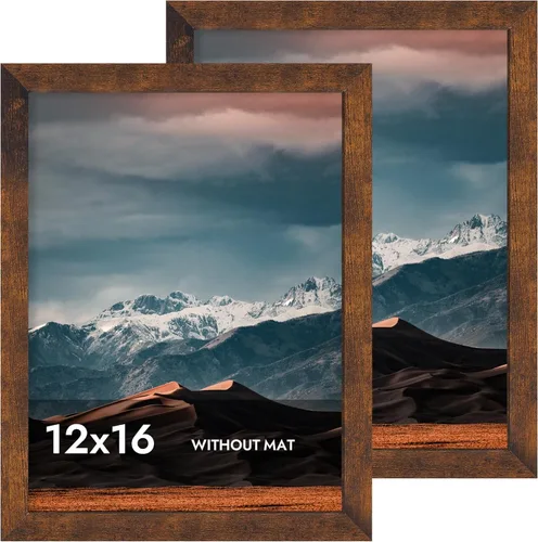 Miniatura 111 de iRahmen - Juego de 2 marcos de fotos de 4 x 6, marco de madera negro con cristal de alta definición, para mostrar fotografías de 3.5 x 5