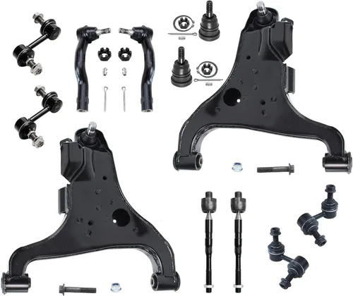 Miniatura 72 de Detroit Axle - Kit de extremo delantero para Ford 1998-2001 Explorer Mercury Mountaineer, 4 barras estabilizadoras delanteras y traseras, 2 brazos