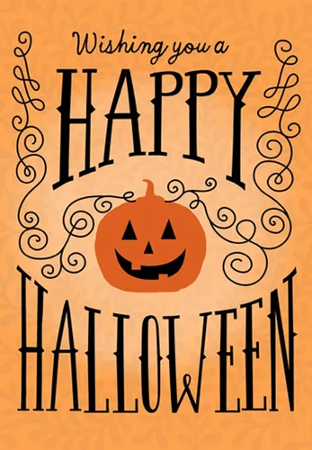 Miniatura 6 de Hallmark Business (paquete de 25) tarjetas de Halloween (negro y naranja) para empleados, grupos, asociaciones, organizaciones, personal
