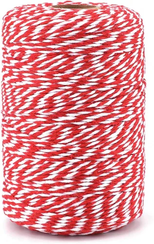 Miniatura 8 de G2PLUS Cuerda de algodón negro, 2 mm 656 pies de cuerda de algodón natural para panaderos, cuerda de embalaje para manualidades DIY, decoración