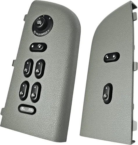 SWITCHDOCTOR Interruptor maestro de ventana y ensamblaje gris del pasajero delantero para Ford F-150 F150 2004, 2005, 2006, 2007, 2008 (Super Cab,