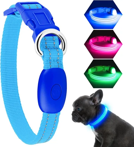 Miniatura 13 de Collar de perro KOSKILL LED - Ajustable, recargable, impermeable, brilla en la oscuridad para perros medianos y grandes Verde